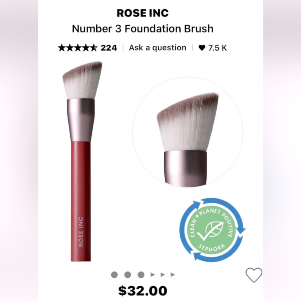 ROSE INC . Number three foundation brush,
